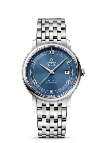 Omega De Ville Prestige Co-Axial 39.5 Stainless Steel / Vintage Blue / Bracelet
